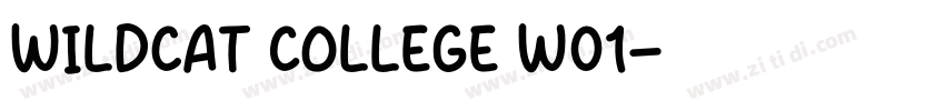 Wildcat College W01字体转换